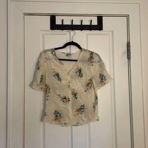 Madewell floral blouse